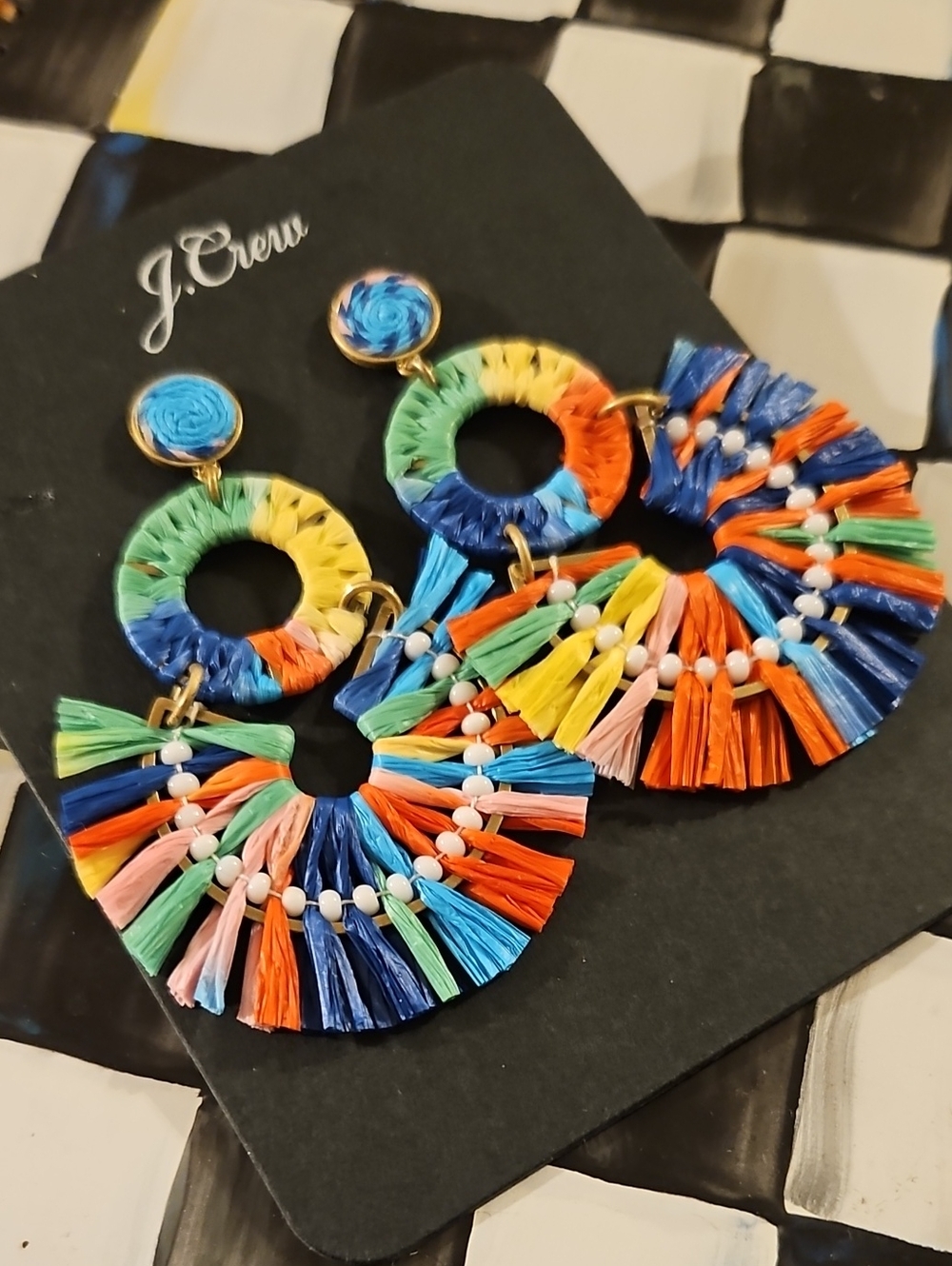 NWT! J. Crew Colorfuk Earrings